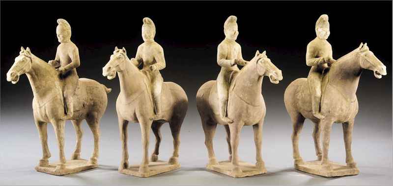 Chinese Art: Tang Dynasty Central Asian Turk Statues