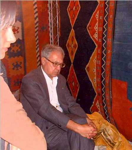 Taher Sabahi and Abbas Sayahi at Kish Carpet Festival 2005