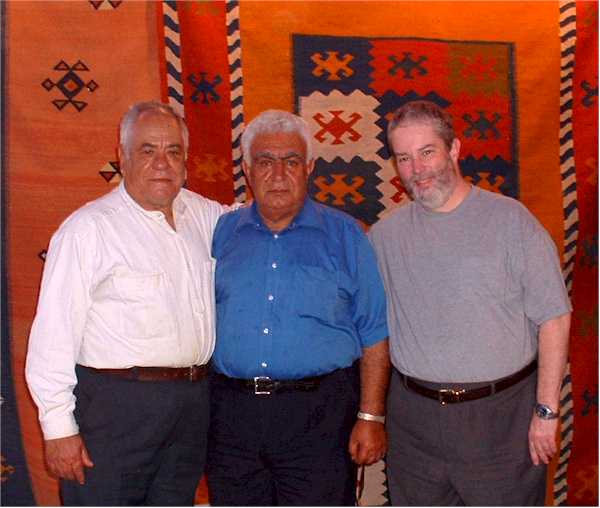 Abbas Sayahi, Gholam Zollanvari and me (Barry O'Connell)