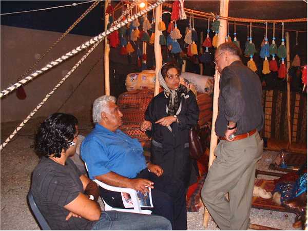 Center Left: Gholam Zollanvari, Center Right: Mrs. Jahead