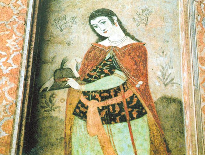 Isfahan Rugs Persian Rugs Fresco from the Chehel Soton Palace Isfahan