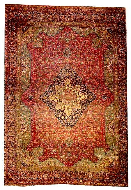 Mayor Curley's Kashan Carpet Early 20th c Lot 176 