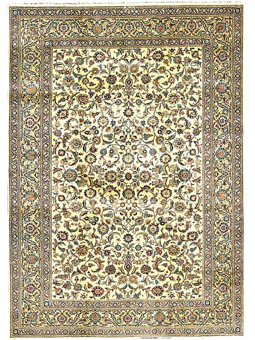 Kashan Rugs: A Fine Alaghemand Kashan Carpet Lot 61