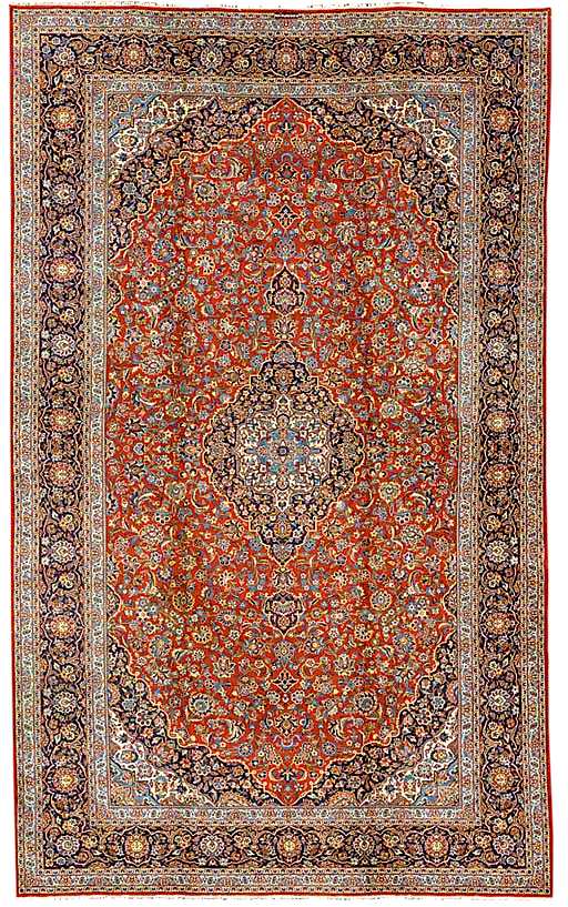 Kashan Rugs: A Fine Kashan Carpet Lot 70