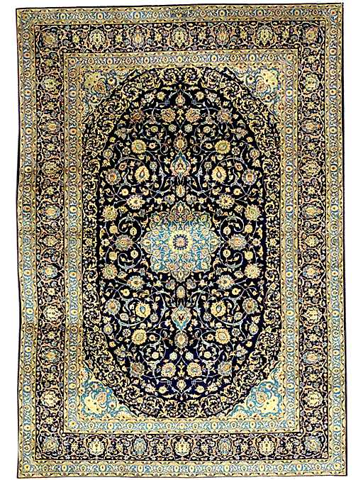 Kashan Rugs: A Fine Mohamad Farshi Kashan Carpet Lot 52