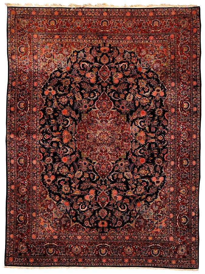 Kashan Rugs: Kashan Carpet C. 1930 Lot 44