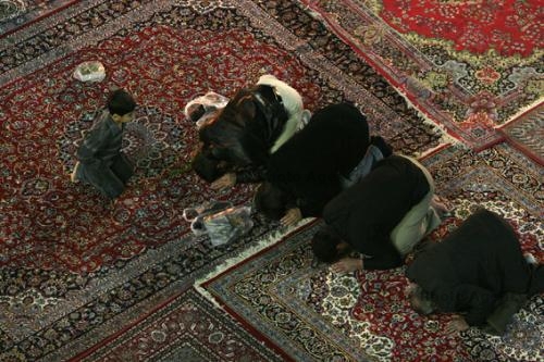 Prayer carpets at Jamkaran Mosque