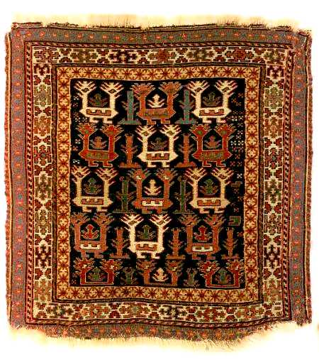 Fantastic Animal Shahsavan Soumak Bagface 3rd quarter 19th c Lot 68