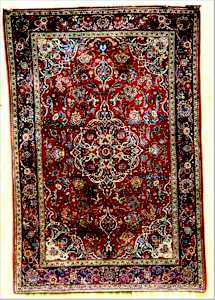Kashan Silk Rug